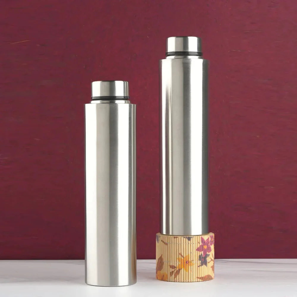 Single-Walled Spill-Proof Stainless Steel Water Bottle - 1000ml