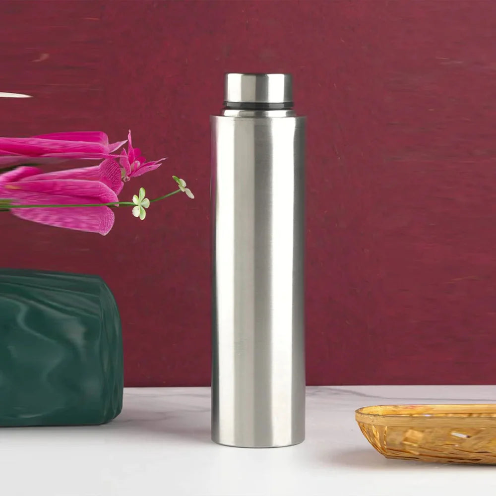 Single-Walled Spill-Proof Stainless Steel Water Bottle - 1000ml