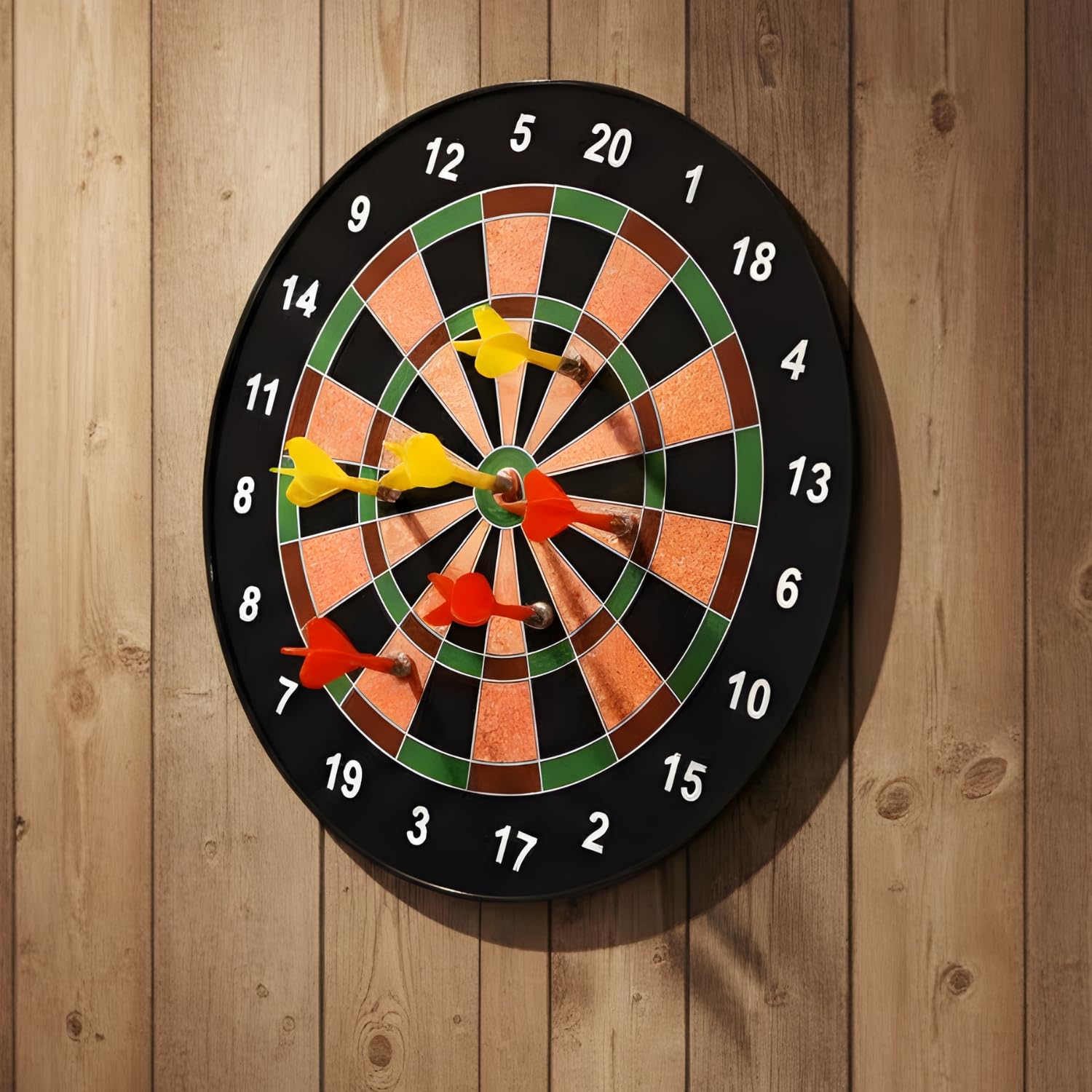 Magnetic Dart Board Set - 40.5, 34.5 cm Wide with 6 Magnetic Darts | Safe Dartboard Target Board Game Set | Score Dartboard Kit Set for Indoor and Outdoor