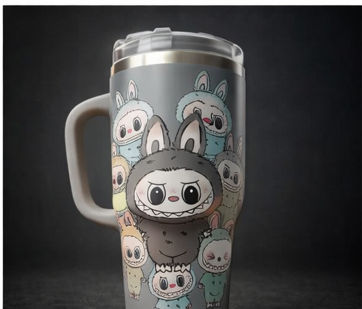 Cute, stylish & easy-to-carry tumbler with handle and straw – perfect for daily use and gifting