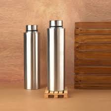 Single-Walled Spill-Proof Stainless Steel Water Bottle - 1000ml